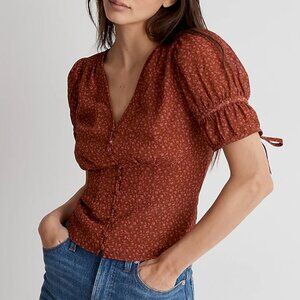 *Never Worn* Madewell Floral Button-Up Blouse